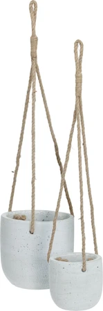 Hangpot Cement Ø11,5cm Wit-Grijs