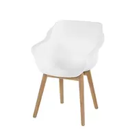 Hartman Kuipstoel Sophie Teak White 2 stuks