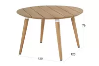 Hartman Sophie Tuintafel Ø120cm