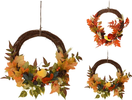 Herfstkrans Bladeren Ø40cm Assorti 1st