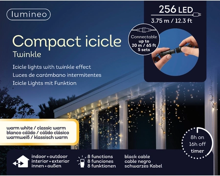 IJspegelverlichting Koppelbaar Startset 256 LED 3,75m WW+CW