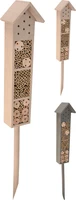 Insectenhotel op Paal 78cm Assorti 1st