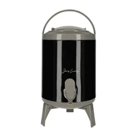 Jens Living Sapdispenser Set met 4 Bekers Zwart