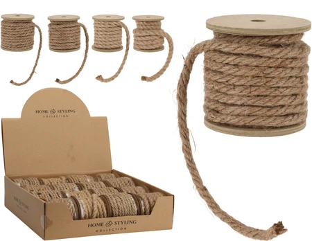 Jute Touw Naturel Assorti 1st