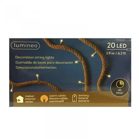 Decoratieverlichting Touw 20 LED 190cm