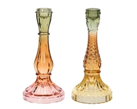 Kandelaar Glas Color 22cm Assorti 1st