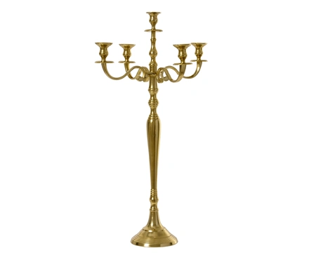 Kandelaar Metaal Goud 80cm