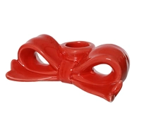 Kandelaar Strik Rood 4,2cm