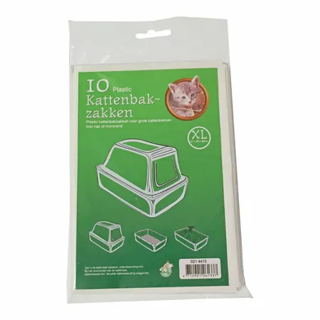 Kattenbakzakken XL 51x20x46cm 10st | Tuincollectie.nl