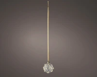 Kerstbal 30 LED Ø14cm Transparant WW