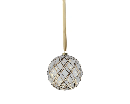 Kerstbal 40 LED Ø19cm Transparant WW