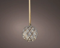 Kerstbal 40 LED Ø19cm Transparant WW