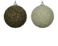 Kerstbal Foam Glitter Ø8cm Assorti 1st