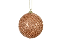 Kerstbal Foam Twist Ø8cm Brandy 1st