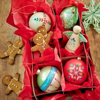 Kerstbal Kersthulst Ø8cm Assorti 1st