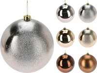 Kerstbal Plastic Ø18cm Amber Assorti 1st