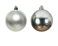 Kerstballen Glas Ø2,5cm Zilver 24st