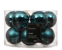 Kerstballen Glas Ø5cm Emerald Groen 12st