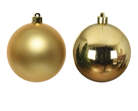 Kerstballen Glas Ø6cm Goud 20st