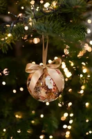 Kerstballen Lammie Cotton Cream Ø7cm 3st