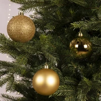 Kerstballen Plastic Ø8cm Licht Goud 34st