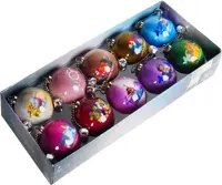 Kerstballen Plastic Disney Ø6cm 10st