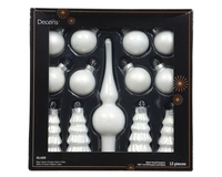 Kerstballen Set Winter Wit 13-delig