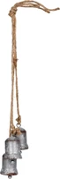 Kerstbel Zink Ø6cm 3st
