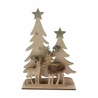 Kerstboom met Rendieren 30cm Assorti 1st