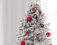Kerstbomen met sneeuw