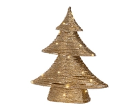Kerstboom Papier 30 LED 40cm Goud