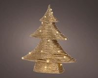 Kerstboom Papier 30 LED 40cm Goud