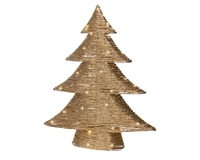 Kerstboom Papier 50 LED 60cm Goud