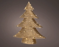 Kerstboom Papier 50 LED 60cm Goud