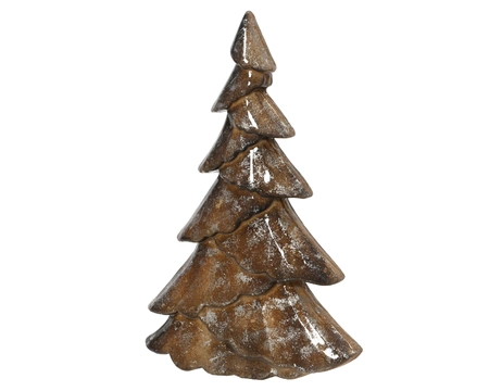 Kerstboompje Bruin Hout 25cm