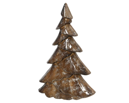 Kerstboompje Bruin Hout 34cm