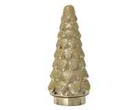 Kerstboompje Glas Glitter Antique Goud 30cm