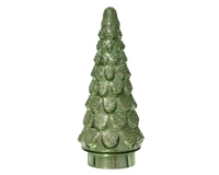 Kerstboompje Glas Glitter Antique Groen 30cm