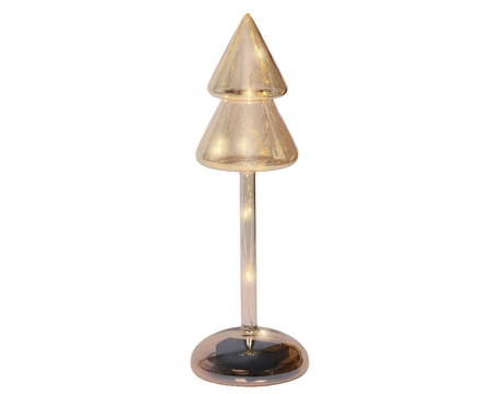 Kerstboompje Glas LED Amber 24cm