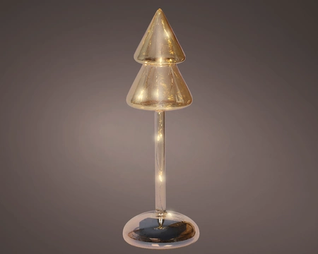 Kerstboompje Glas LED Amber 24cm