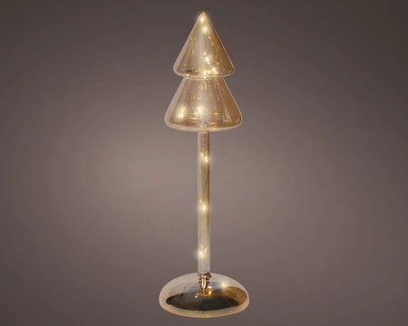 Kerstboompje Glas LED Amber 29cm