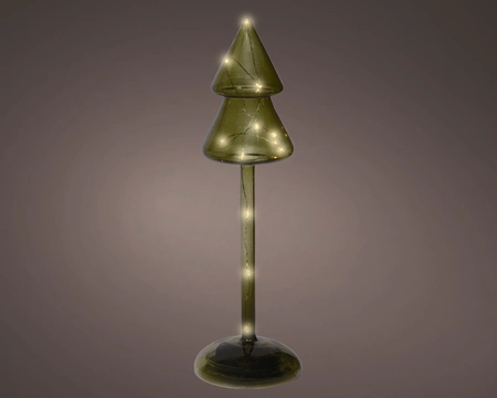 Kerstboompje Glas LED Groen 29cm