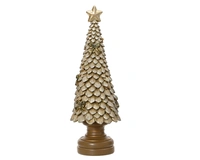 Kerstboompje Glitter Polystone Goud 36cm