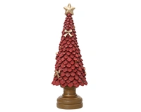 Kerstboompje Glitter Polystone Rood 36cm