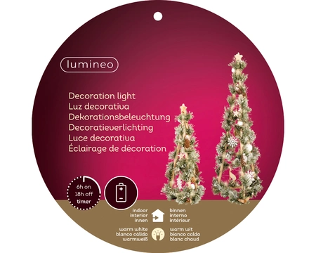 Kerstboompje Hout 40 LED 84cm