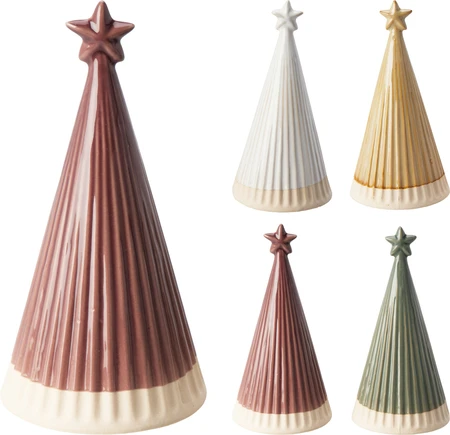 Kerstboompje Kegel 16cm Assorti 1st
