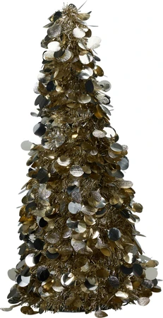 Kerstboompje Lametta Champagne 60cm