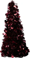 Kerstboompje Lametta Donker Rood 60cm