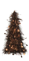 Kerstboompje Lametta Espresso Bruin 25cm
