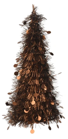 Kerstboompje Lametta Espresso Bruin 30cm